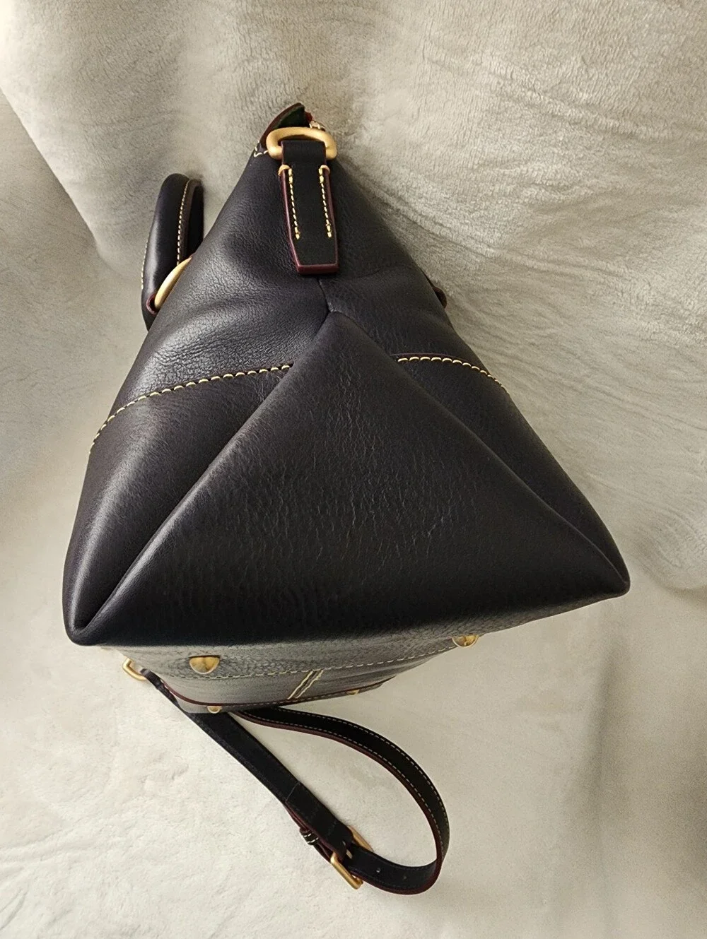 Dooney and Bourke Navy Florentine Leather Satchel 38